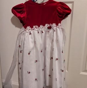 Rare Editions, size 6, red top with white bottom